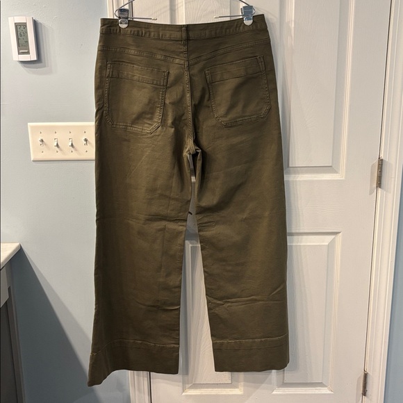 NWT The Rylan Relaxed High Rise Flare Pants by Pilcro in Dried Fern, size 34 - Picture 9 of 13